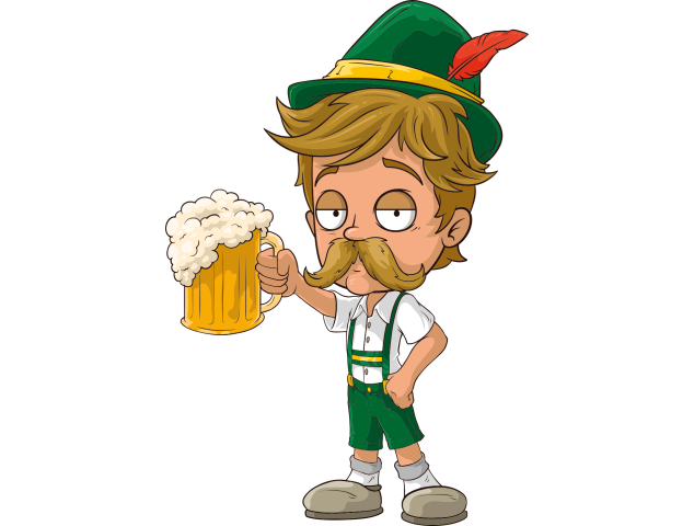 Autocollant Homme Irish Bière 4 - Autocollants