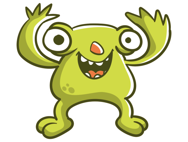 Autocollant Petit Monstre 1 - Stickers Enfants