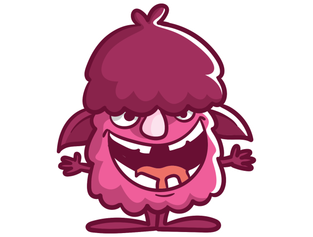 Autocollant Petit Monstre 8 - Stickers Enfants