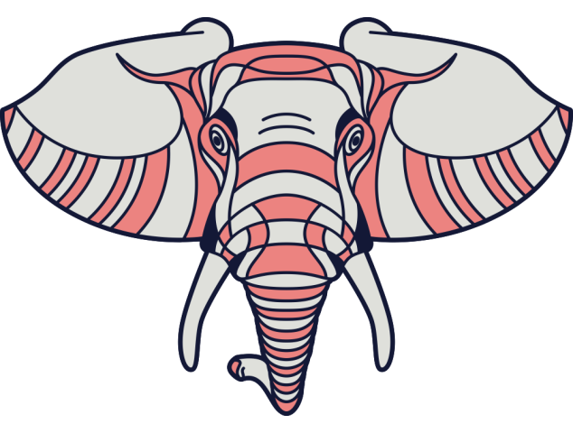 Autocollant Eléphant - Divers Animaux