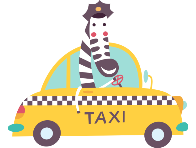 Autocollant Taxi Zèbre Enfant - Stickers Enfants