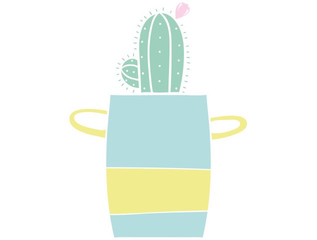 Autocollant Plante Et Cactus 4 - Stickers Fleurs