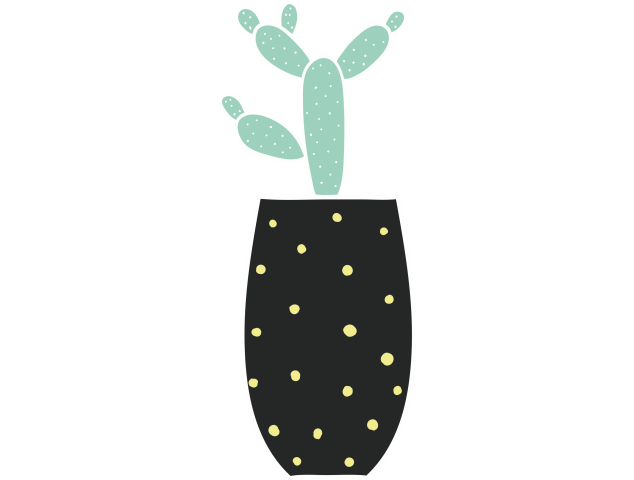 Autocollant Plante Et Cactus 6 - Stickers Fleurs