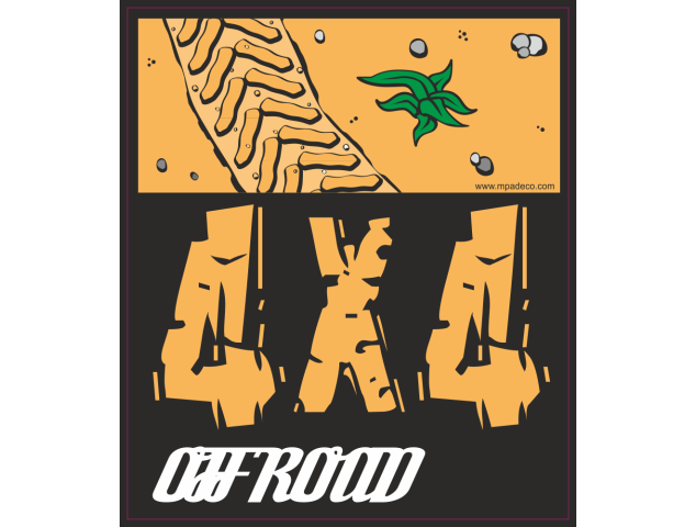 Autocollant 4x4 Off Road - Raid 4X4