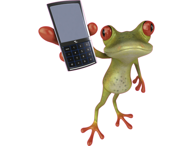 Autocollant Grenouille Telephone - Grenouilles