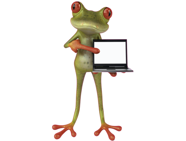 Autocollant Grenouille informatique - Grenouilles