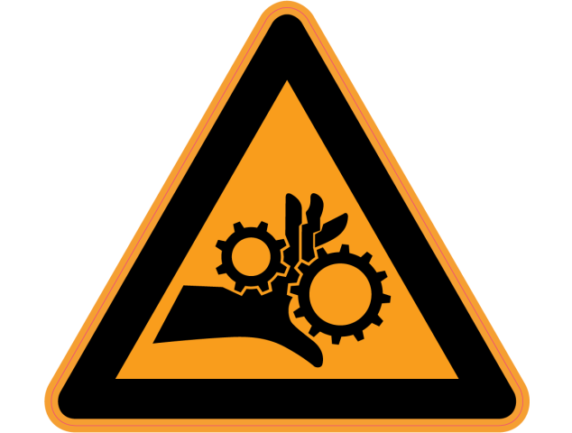 Panneau Danger Risque de blessure des mains 4 - Signalétique