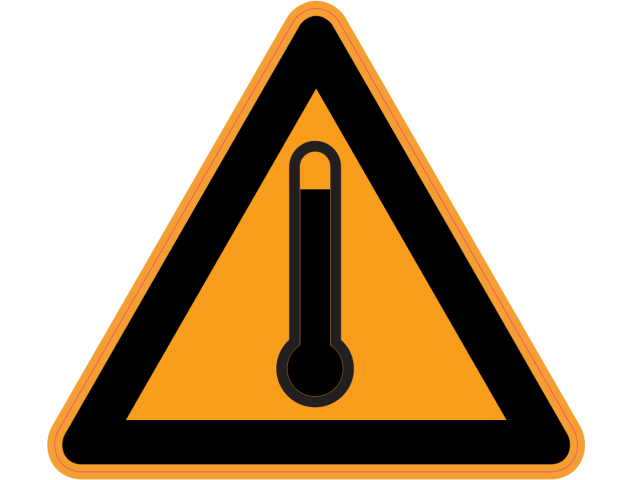 Panneau Danger Hautes températures 2 - Signalétique