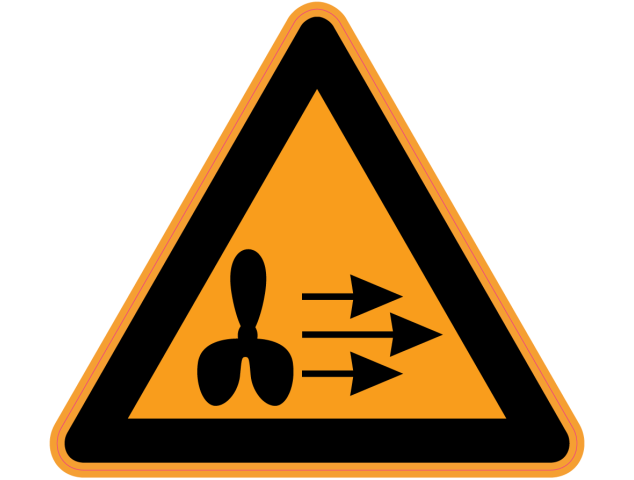 Panneau Danger Vent fort - Signalétique
