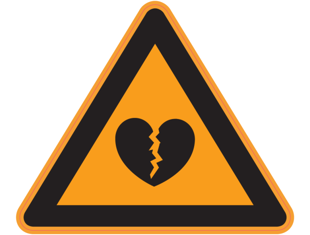 Panneau Danger Risques pour le coeur - Signalétique