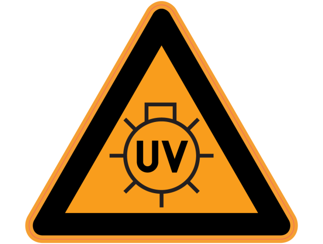 Panneau Danger Risque d'exposition aux UV - Signalétique