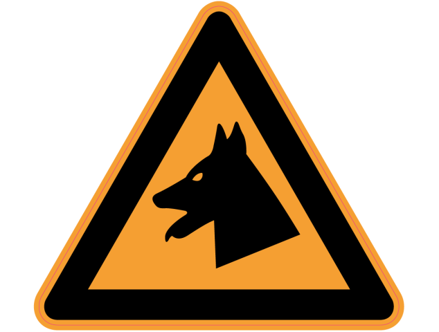 Panneau Danger Chien de garde - Signalétique