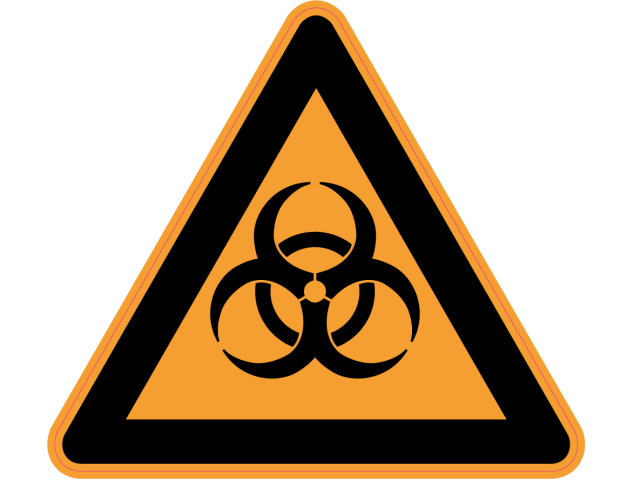 Panneau Danger Risques biologiques - Signalétique