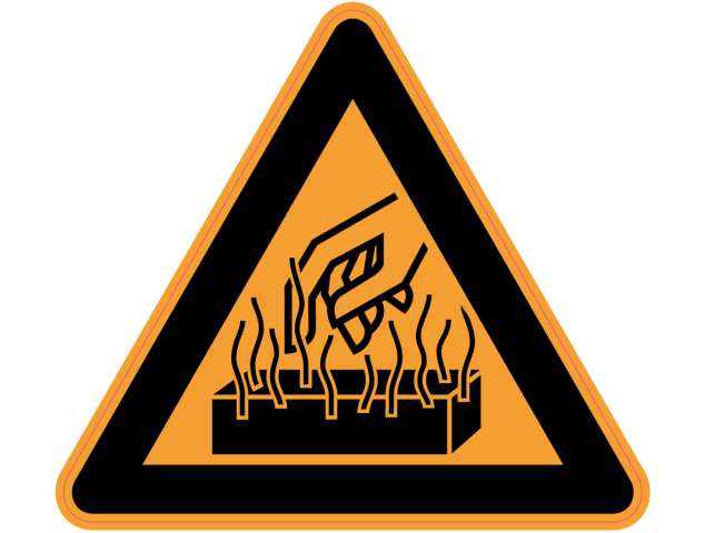 Panneau Danger Pièces très chaudes - Signalétique