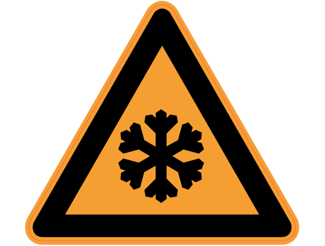 Panneau Danger Basse température - Signalétique