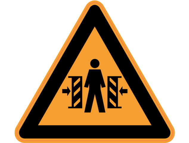 Panneau Danger d'écrasement - Signalétique