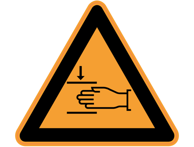 Panneau Danger Risque de blessure des mains - Signalétique