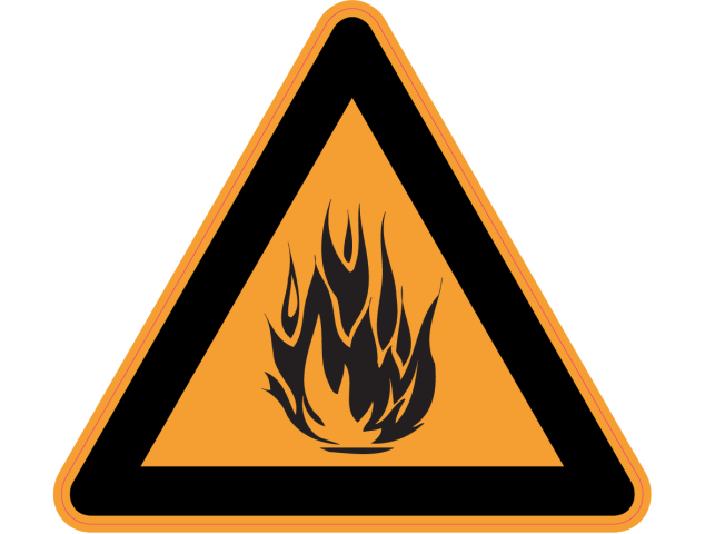 Panneau Danger Matériaux inflammables - Signalétique