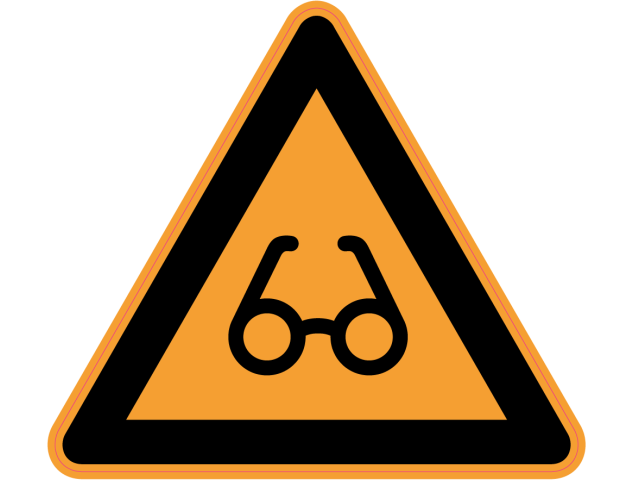 Panneau Danger Port de lunettes de sécurité obligatoire - Signalétique