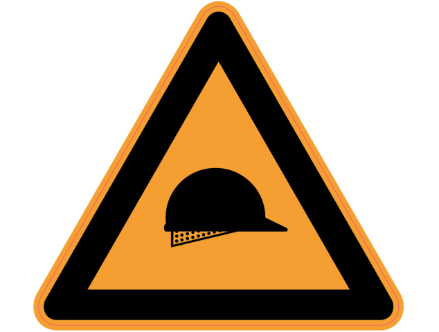 Panneau Danger Port du casque obligatoire - Signalétique
