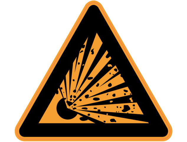 Panneau Danger Risque explosif - Signalétique