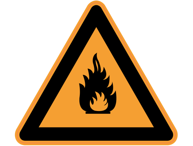 Panneau Danger Produits inflammables - Signalétique