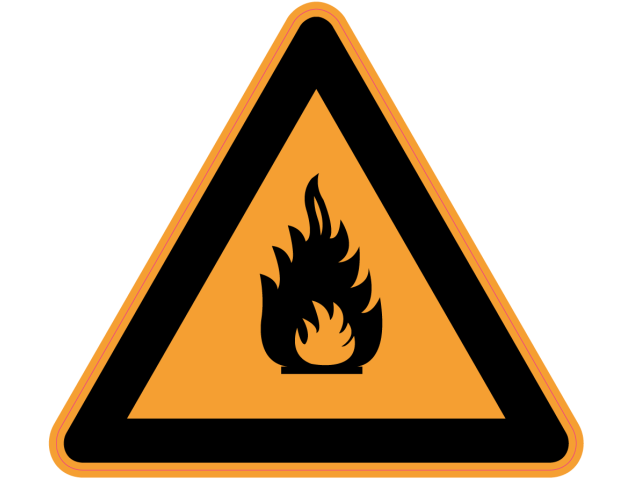 Panneau Danger Produits inflammables - Signalétique