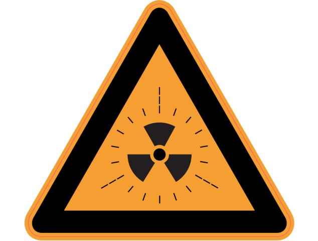 Panneau Danger Zone radioactive - Signalétique