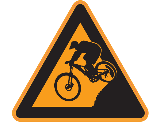 Panneau Danger Vélo Cross - Signalétique
