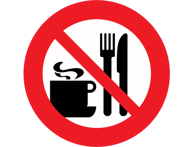 Panneau Interdiction de manger ou boire - Signalétique