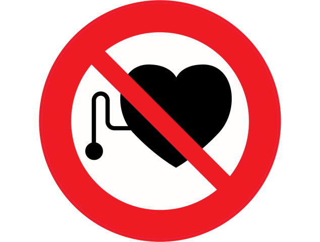 Panneau Interdiction d'entrer aux porteurs d'un stimulateur cardiaque - Signalétique
