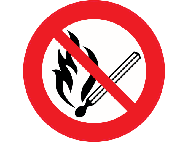 Panneau Interdiction d'allumer une flamme - Signalétique