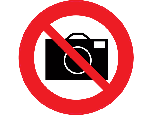 Panneau Interdiction de prendre des photos - Signalétique