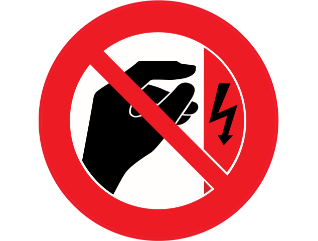 Panneau Interdiction de toucher Choc électrique - Signalétique