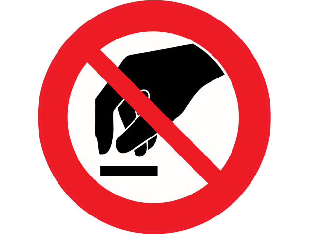 Panneau Interdiction de toucher - Signalétique