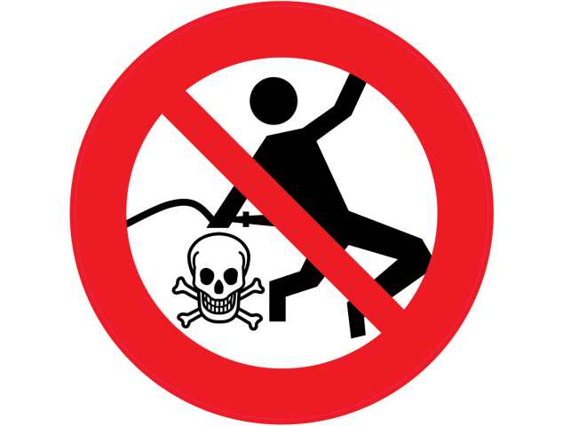 Panneau Interdiction Danger de mort - Signalétique