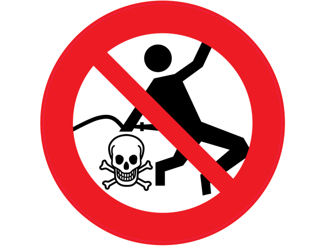 Panneau Interdiction Danger de mort - Signalétique