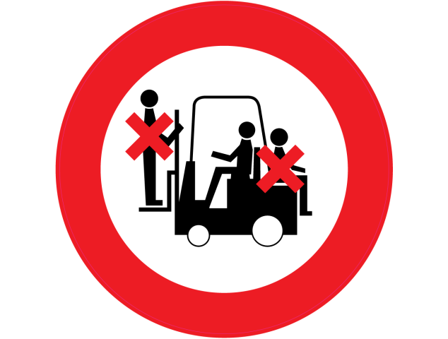 Panneau Interdiction de prendre des passagers - Signalétique