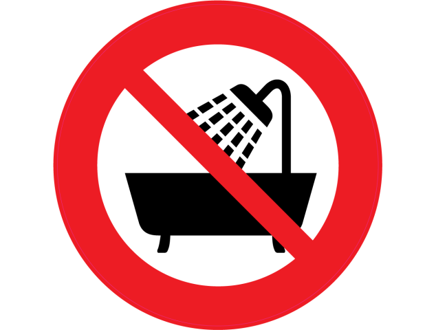 Panneau Interdiction d'utiliser ce dispositif dans une baignoire - Signalétique