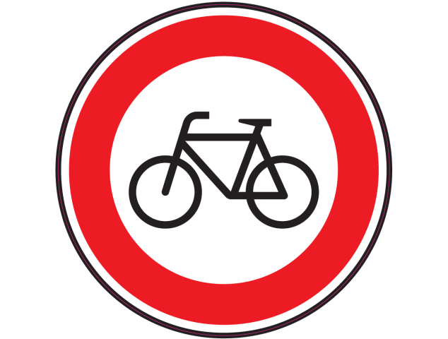 Panneau Interdiction aux vélos - Signalétique
