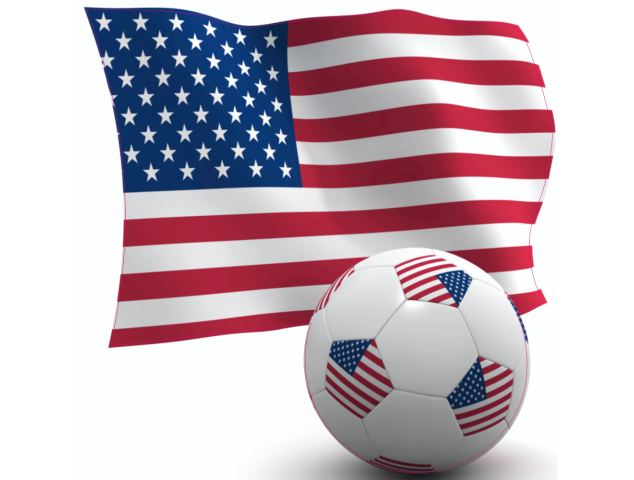 Autocollant USA foot - Football