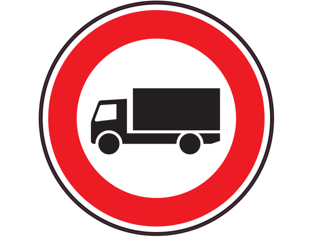 Panneau Interdiction aux camions - Signalétique