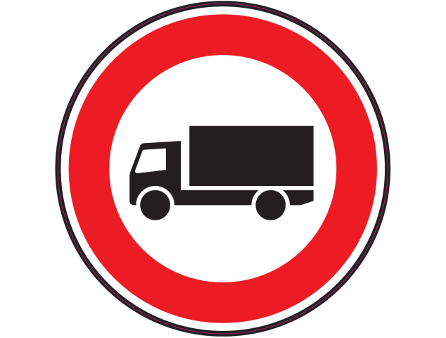 Panneau Interdiction aux camions - Signalétique