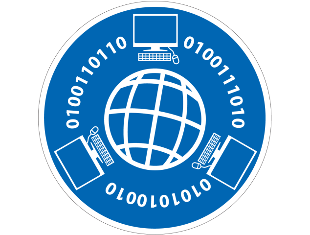 Panneau Obligation Sécurité internet - Signalétique