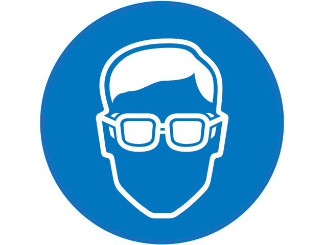 Panneau Obligation Porter lunettes de sécurité - Signalétique