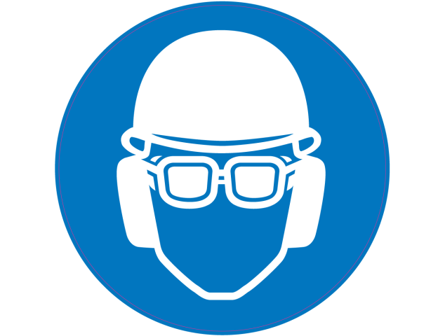 Panneau Obligation Porter casque lunettes et anti-bruit de securite - Signalétique