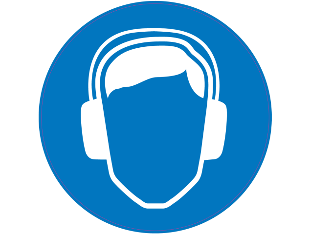 Panneau Obligation Porter anti-bruit de sécurité - Signalétique