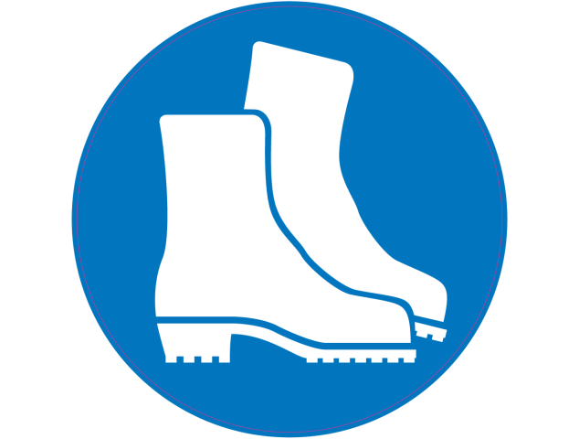 Panneau Obligation Porter bottes de sécurité - Signalétique