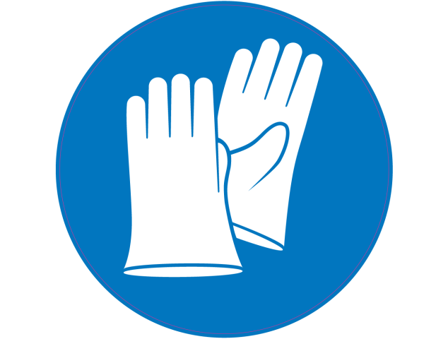 Panneau Obligation Porter gants de sécurité - Signalétique