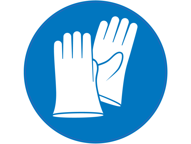 Panneau Obligation Porter gants de sécurité - Signalétique